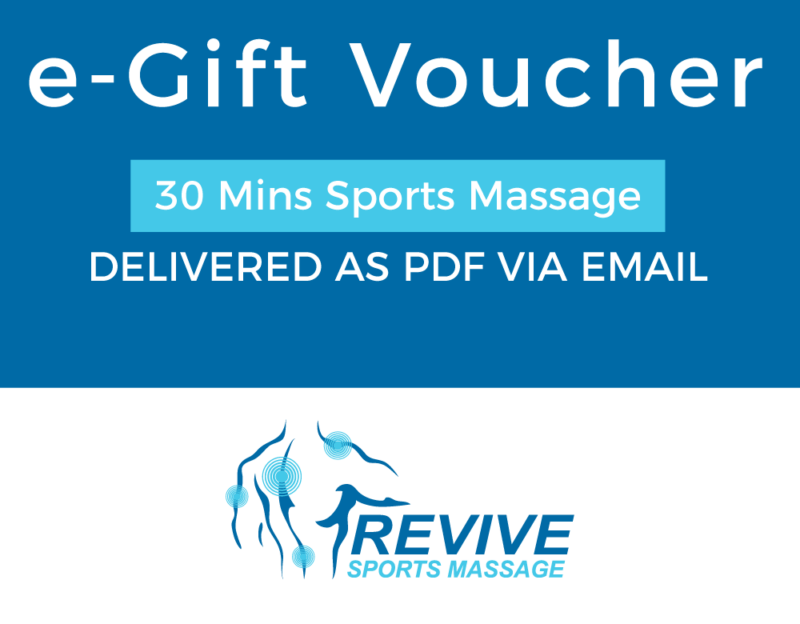 30 Mins Sports Massage (E-Voucher)
