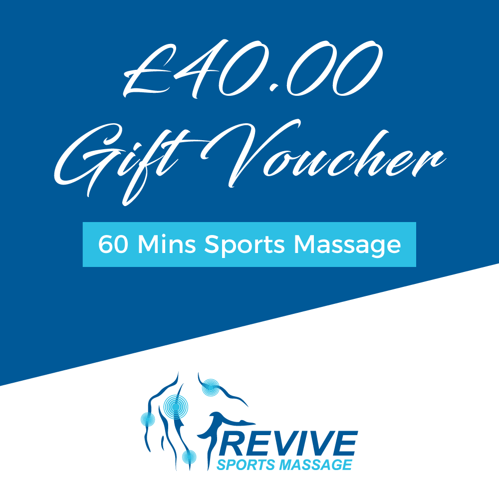60 Mins Sports Massage (EVoucher) Revive Sports Massage
